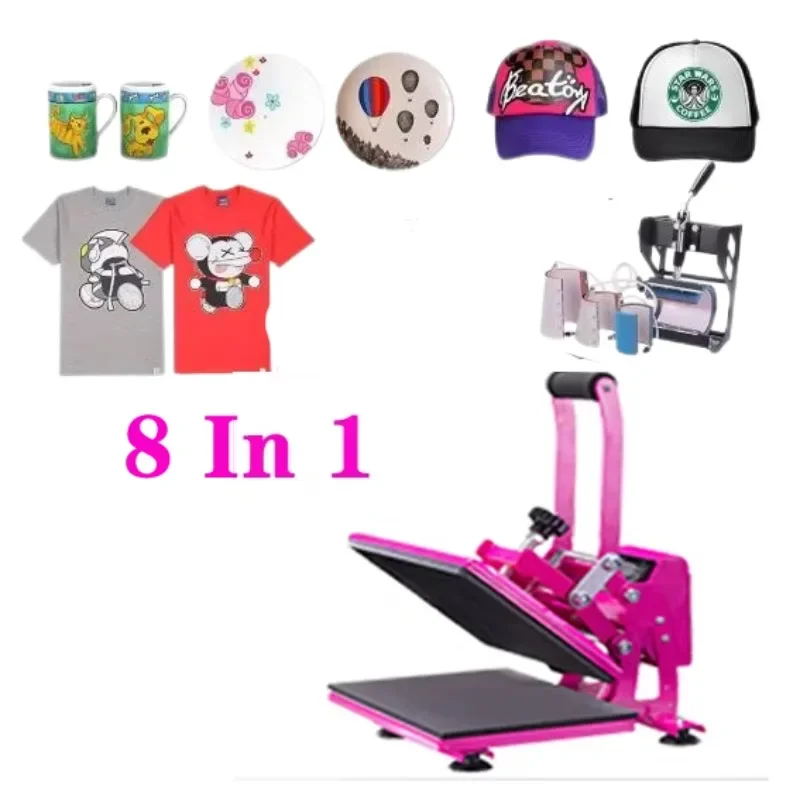 8-in-1 열 프레스 기계, 고품질 승화 프린팅으로  - Commercial Grade Printing Press 리뷰 및 가격