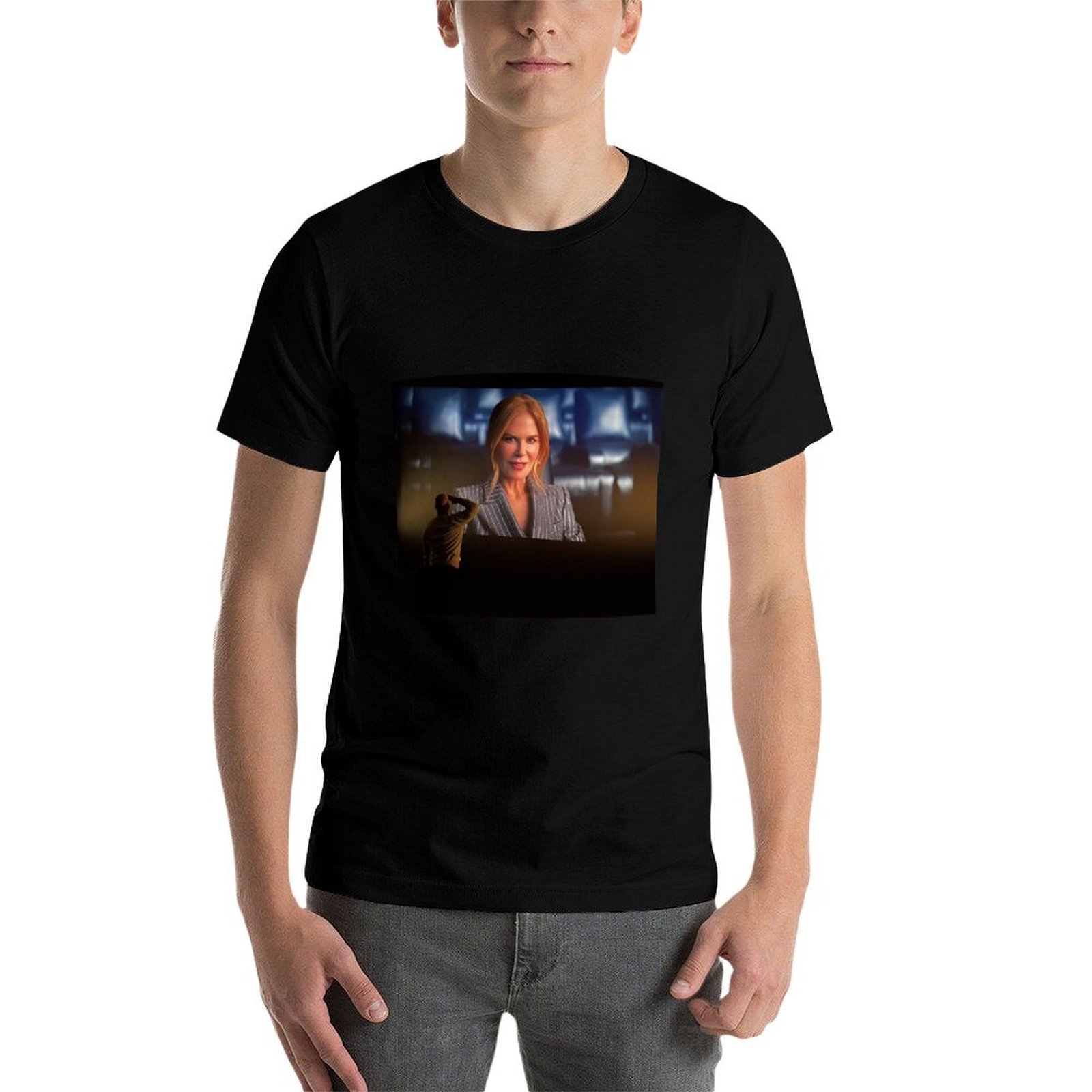 니콜 키드먼에게 인사하는 남자 AMC 광고 티셔츠 남성 - Commercial Shirt Printing 리뷰 및 가격