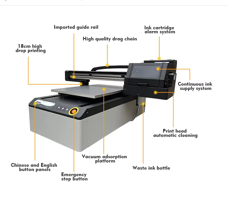 6090 UV 평판 프린터 XP600 I1600-U1  - Commercial Glass Printing 리뷰 및 가격